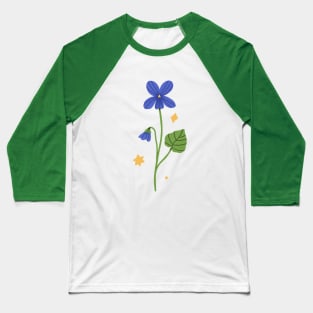 Viola Flower Baseball T-Shirt
